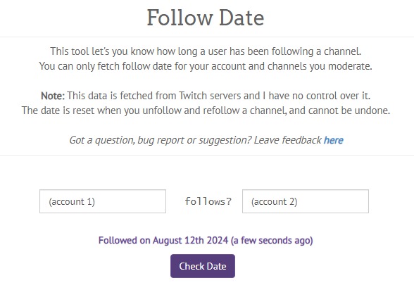لقطة شاشة من GoRead.io لأداة "متابعة التاريخ" في مركز Twitch.