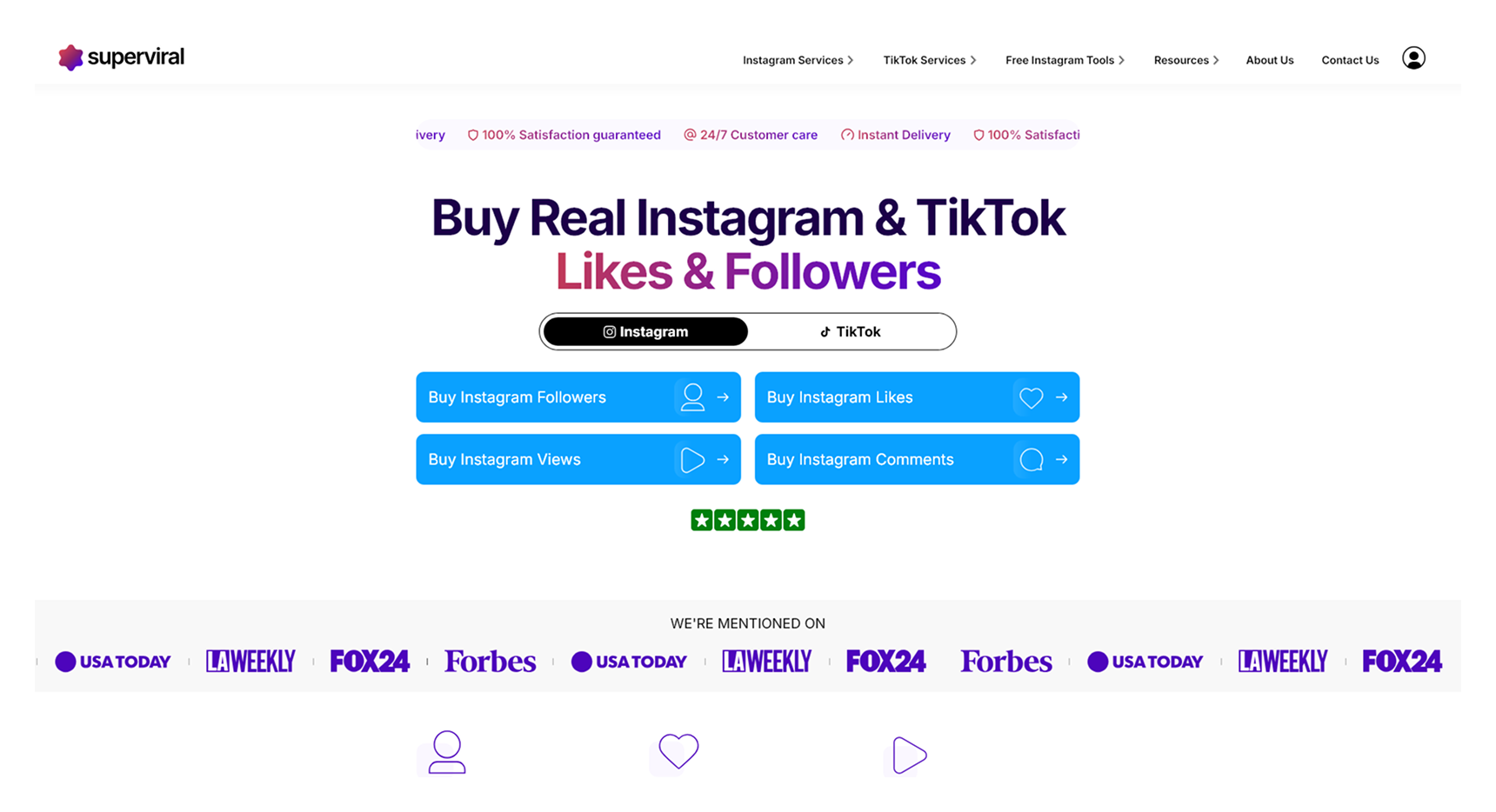 Superviral website screenshot