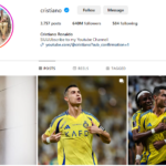 Una captura de pantalla de GoRead.io del perfil de Instagram de Cristiano Ronaldo.