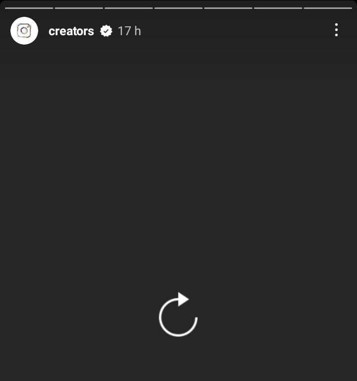 Capture d'écran de GoRead.io d'une histoire Instagram qui ne se charge pas.